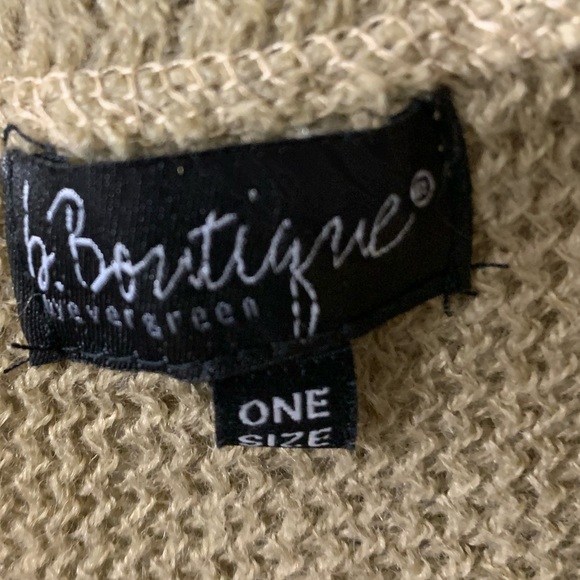 Sweater Poncho - worn once. - Picture 2 of 3